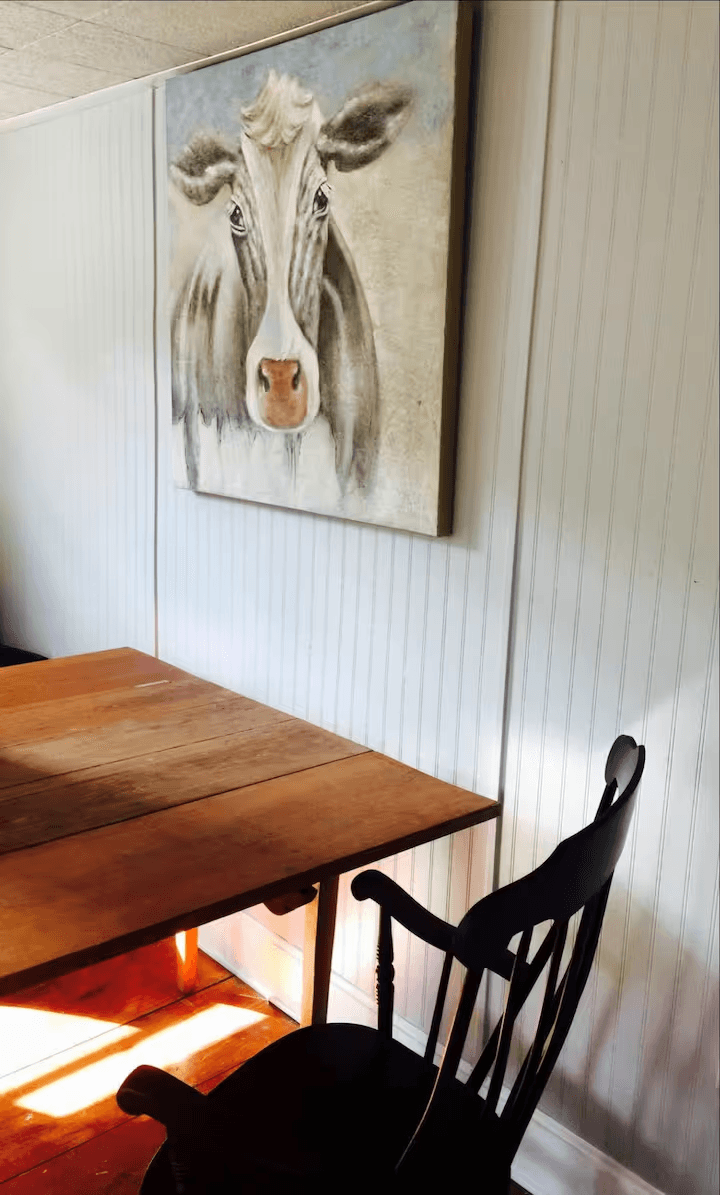Additional Table in Living Room, Folding chairs provided