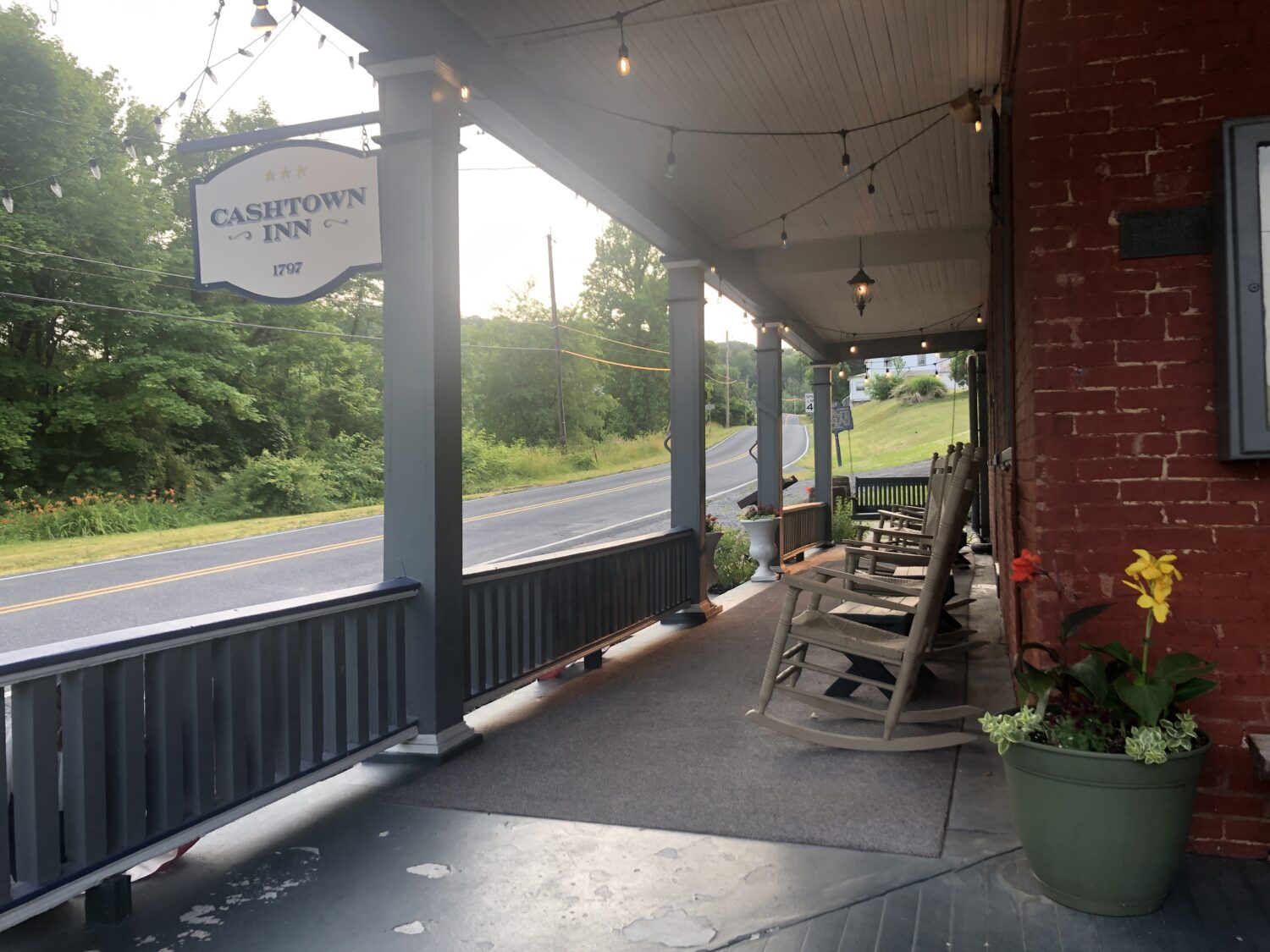 Cashtown Inn front porch - summer of 2023